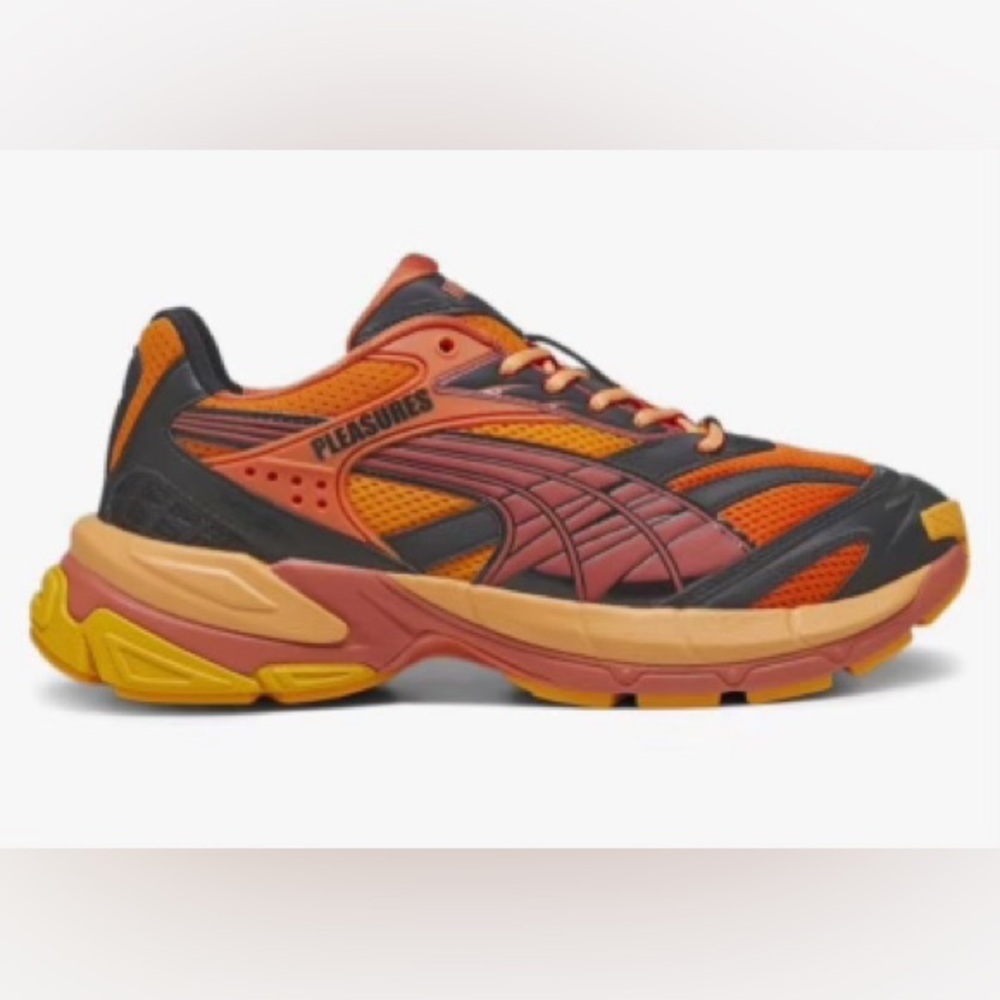 Puma Men's Orange and Gray Athletic Shoes